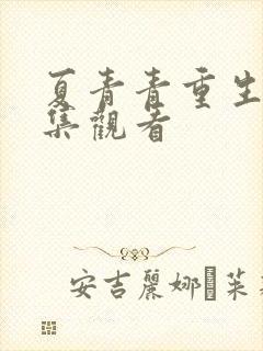 夏青青重生记全集观看