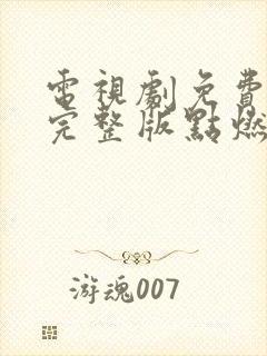 电视剧免费观看完整版点燃我温暖你