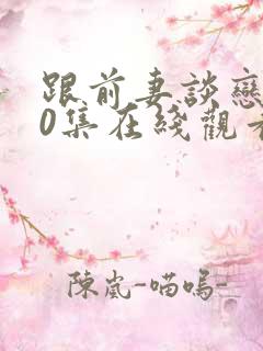 跟前妻谈恋爱20集在线观看