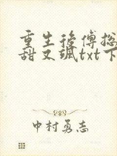 重生后傅总娇妻甜又飒txt下载