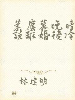 叶尘慕晚晴的小说离婚后冷傲前妻悔恨终身