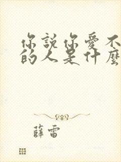 你说你爱不该爱的人是什么歌