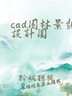 cad园林景观设计图