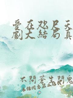 爱在咫尺天涯短剧大结局真相