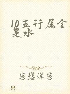 10五行属金还是水