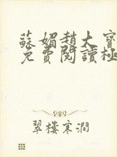 苏媚赵大宝全文免费阅读极品佳人