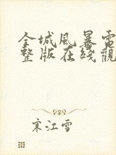 全城风暴电影完整版在线观看