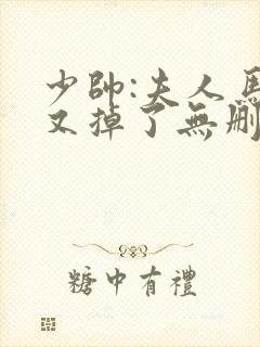 少帅:夫人马甲又掉了无删减全文