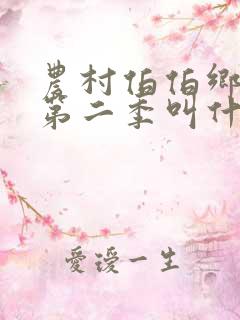 农村伯伯乡下妹第二季叫什么