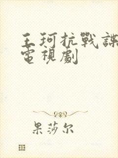 王珂抗战谍战片电视剧