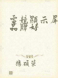 电竞显示屏哪个品牌好