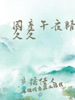 国产午夜精品久久久