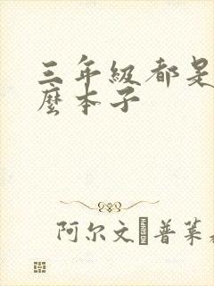 三年级都是用什么本子