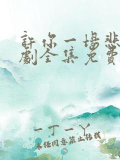 许你一场悲欢短剧全集免费