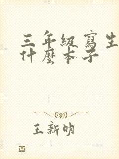 三年级写生字用什么本子