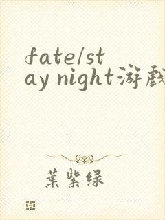 fate/stay night游戏