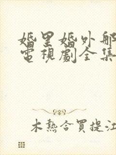 婚里婚外那些事电视剧全集免费观看