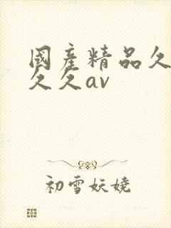 国产精品久久久久久av