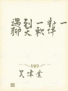 遇到一对一视频聊天软件