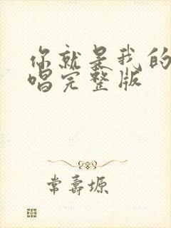 你就是我的爱原唱完整版