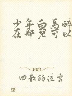 少年白马醉春风在哪儿可以看