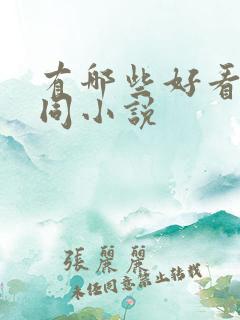 有哪些好看的男同小说