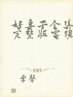 好妻子全集免费完整版电视剧在线观看