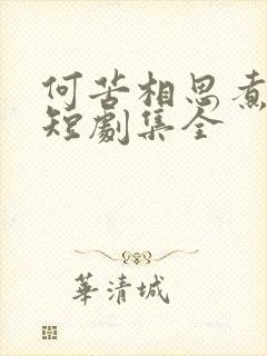 何苦相思煮余年短剧集全