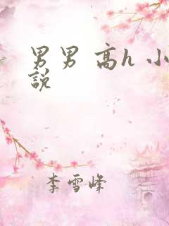 男男 高h 小说