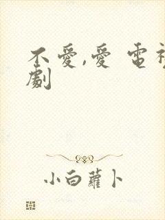 不爱,爱 电视剧