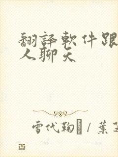 翻译软件跟外国人聊天