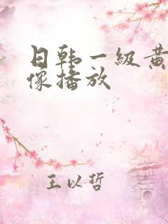 日韩一级黄色录像播放