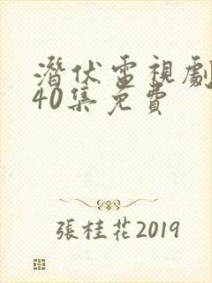 潜伏电视剧全集40集免费