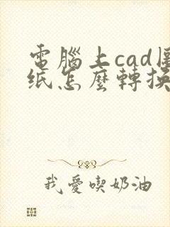 电脑上cad图纸怎么转换成pdf格式