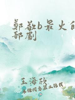 郑敬b最火的三部剧