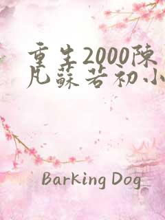 重生2000陈凡苏若初小说