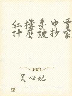 红楼梦中贾府为什么被抄家