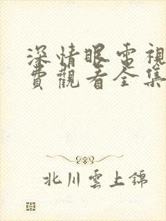 深情眼电视剧免费观看全集高清团综