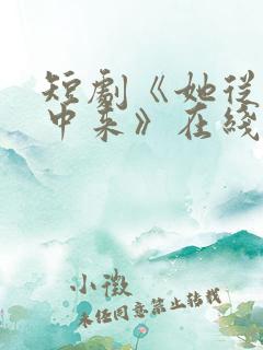 短剧《她从烟火中来》在线看免费