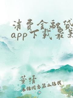 消费金融贷上钱app下载最新
