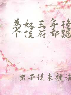 为奴三年后,整个侯府都跪下求我原谅小说