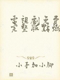 电视剧免费观看完整版点燃我温暖你