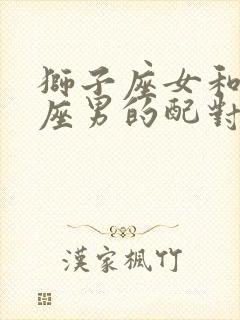 狮子座女和天蝎座男的配对指数