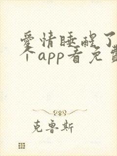 爱情睡醒了在哪个app看免费的电视剧