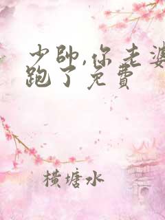 少帅,你老婆又跑了免费