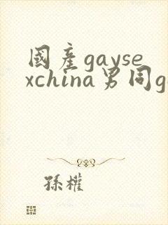 国产gaysexchina男同gay