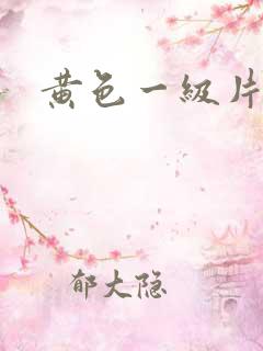 黄色一级片一级