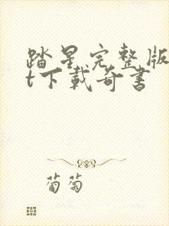 踏星完整版txt下载奇书