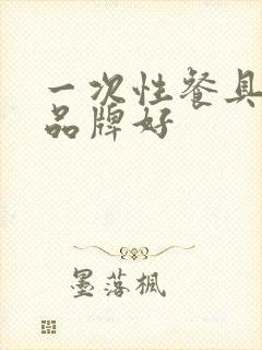 一次性餐具什么品牌好