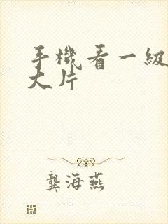 手机看一级特黄大片